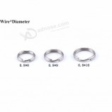 Kundenspezifisches Logo des neuen Drahtdurchmessers keychain der Ankunft 0.8mm für Geschenk
