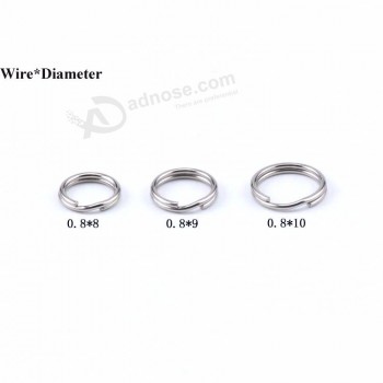 Nouvelle arrivée 0.8mm de diamètre de fil porte-clés logo personnalisé pour cadeau