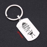 Für den Vatertag Schlüsselbund Geschenk eingraviert meine Burger Bling The All Grills auf dem Hof ​​Männer Charme Edelstahl Schlüsselanhänger