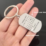 kundengerechtes Schlüsselringnamendatum aller kundengebundener keychin Erkennungsmarke-Schlüsselanhänger