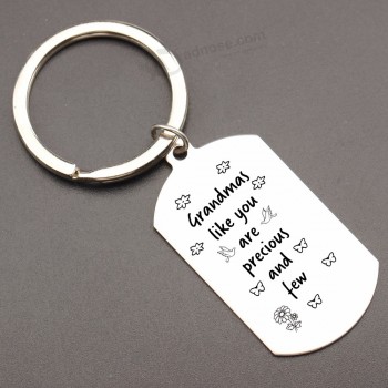 Porte-clés souvenir personnalisé fleur papillon colombe porte-clés cadeau pour grand-mère Keydangle kesholder Keyfob Keydangle