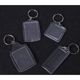 llavero de plástico promocional llavero de plástico acrílico personalizado en blanco