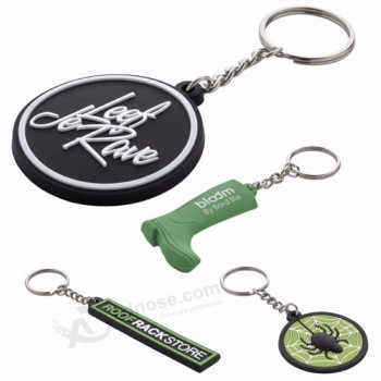 Custom Shape 3D Soft PVC Keychain With Logo