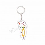 Eco-Friendly bulldog charms bulk plastic bag charm tassel keychain for boys