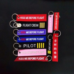 Keychain Kiss Me Before Flight Luggage Key Tag