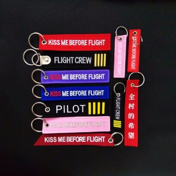 Porte-clés Kiss Me Before Flight Bagage Porte-clés