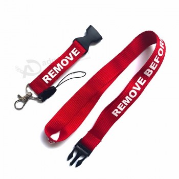 Corde de suspension séparable Longe Porte-clés Porte-clés Mix Lot Polyester Broderie environ 55*2cm