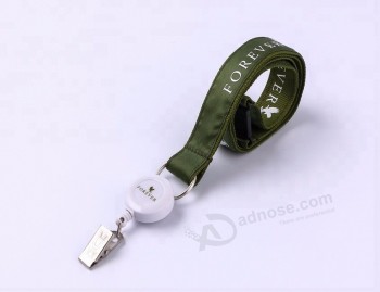 Factory custom polyester lanyard with id card badge holder