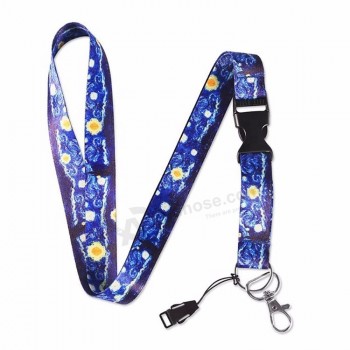 Longe en polyester personnalisée pour le cou promotionnel