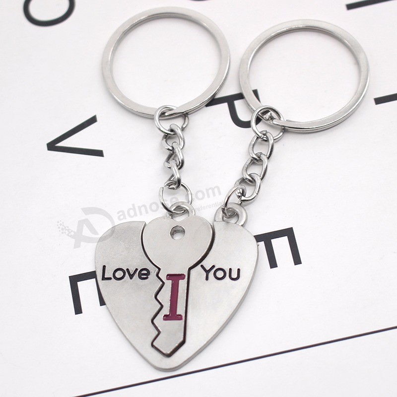 Fashion-Puzzle-Heart-Key-Shape-Keychain-I-Love-You-Key-Chain-Ring-For-Lovers-Couple-Wedding (5)