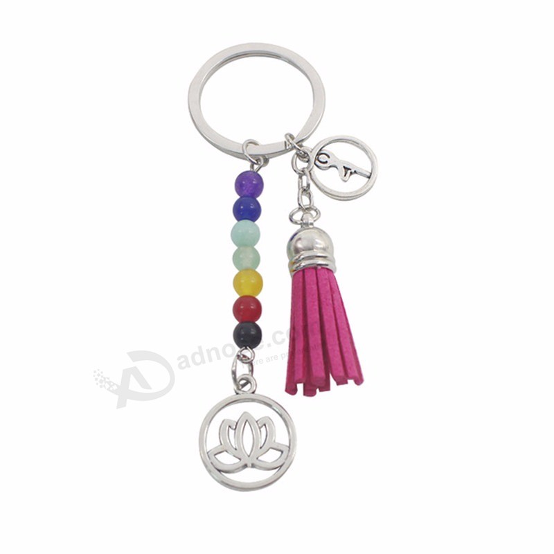 Fashion-Leather-Velvet-Tassel-Silver-Lotus-Keychain-Seven-7-Chakra-OM-Yoga-Energy-Key-Chain-8mm.jpg_640x640 (1)