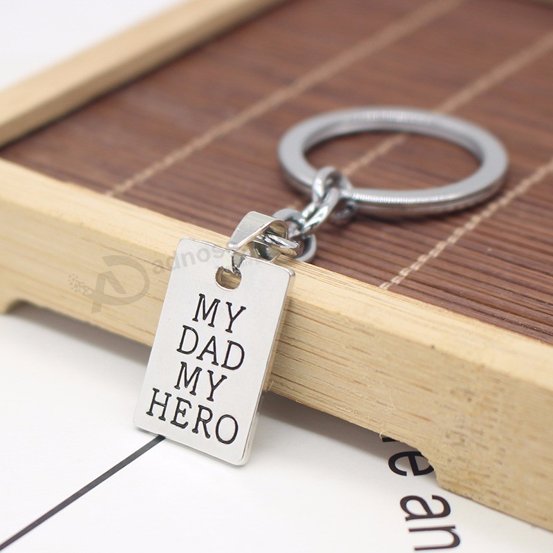 MY-DAD-MY-HERO-Keychain-Tiny-Square-Keyring-Key-Chain-Holder-Family-Dad-Father-Love-Jewelry (3)