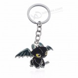 Hot Anime How to Train Your Dragon Keychain Toothless Dragon Key Chains The Night Fury Train Dragon Key Rings Animal Keyrings