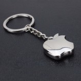 Nueva llegada novedad recuerdo metal manzana llavero regalos creativos manzana llavero llavero baratija coche llavero coche llavero