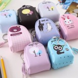 Mignon Fille Enfants Porte-monnaie Porte-clés Animal Licorne Femmes Mini Monnaie Portefeuilles Porte-clés Coin Bag Enfants Fermeture éclair Pochette Clé