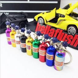 NOS Turbo Schlüsselbund kreative neue Mini-Lachgas Flasche Schlüsselring Schlüsselanhänger Schlüsselanhänger Stash Pill Box Lagerung