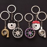 portachiavi creativo modello di auto portachiavi ricambi auto portachiavi automobile portachiavi mozzo turbina blocco freno blocco pastiglie freno portachiavi