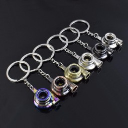 Auto keychain Turbohülsenlager, das Selbstteilmodellturbinen-Turbolader dreht Schlüsselkettenring keyfob Schlüsselringzusätze