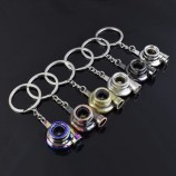Carro chaveiro manga turbo rolamento modelo de peça de automóvel de turbina turbocompressor chaveiro anel chaveiro keyfob chave anéis acessórios