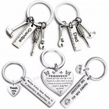 mode schlüsselanhänger geschenke graviert drive safe für papa auto schlüsselbund metall schlüsselanhänger frauen männer freund diy schlüsselanhänger anhänger schmuck