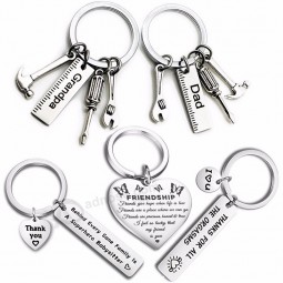 mode schlüsselanhänger geschenke graviert drive safe für papa auto schlüsselbund metall schlüsselanhänger frauen männer freund diy schlüsselanhänger anhänger schmuck