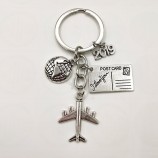 2019/2020 erde flugzeug schlüsselanhänger egal wo anhänger reise schlüsselanhänger freundschaft bester freund schmuck Diy handmade