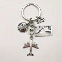 2019/2020 erde flugzeug schlüsselanhänger egal wo anhänger reise schlüsselanhänger freundschaft bester freund schmuck Diy handmade
