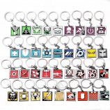 2019 spiel regenbogen Sechs 6 belagerung schlüsselanhänger Männer frauen schädel metall schlüsselbund männlichen anime schlüsselanhänger halter porte clef geschenk schmuck