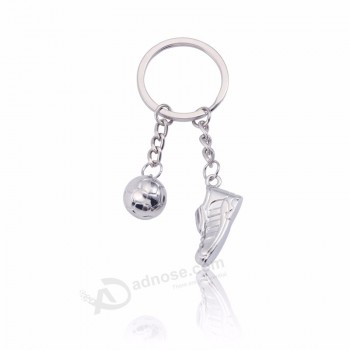 2019 New Silver Plated 3D Football Keychain World Soccer Shoes Key Chain Creative Unisex Sport Jewelry For Fans Souvenir Gift