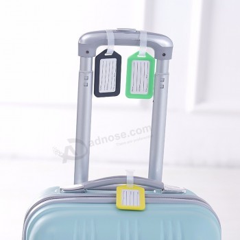 Etiqueta de bagagem de plástico personalizado mala de viagem etiqueta de saco de viagem