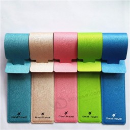 PU bagagelabel dekking creatieve accessoires koffer ID adres houder brief bagage instaplabels