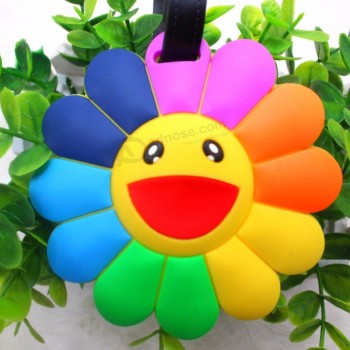 Mignon nouveauté housse de bagages fleur silice gel PVC colle douce étiquettes de bagages