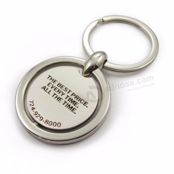 Custom spin spinning keychain, car logo keychain metal