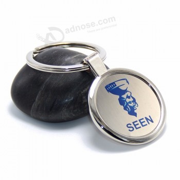 Afrique Femme Photo Impression Photo Cadeaux Personnalisés Rond Alliage Argent Couleur Tag Créatif Promotion Blanc Rond Métal Porte-clés