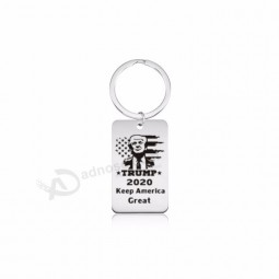 Trumpf 2020 keychain Umbau behalten Amerika großes hängendes keychain Schlüsselring lockert Andenkengeschenk auf Schlüsselhalter-Schmuckzubehör