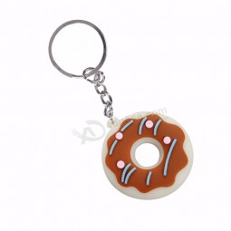 Fabrik benutzerdefinierte Donut Form Key Tag Inhaber kreatives Design 3D Schlüsselbund