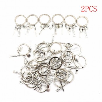 2pcs dentiste porte-clés dentiste porte-clés assistant dentaire cadeau hygiéniste dentaire porte-clés