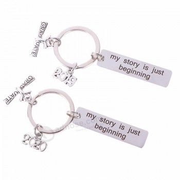 2019 2020 Graduation Keychain Stainless Steel Key Ring