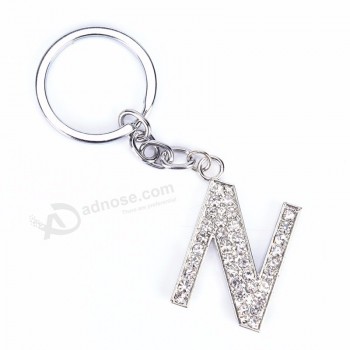 Strass cristal alfabeto chaveiro letra inicial Chaveiro chaveiro unisex chaveiro letras