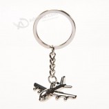 1pc Mini avion avion chasseur modèle pendentif en métal porte-clés porte-clés pour hommes garçons avion avion porte-clés cadeau d’anniversaire