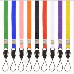 Pure color mobile phone rope lanyard