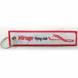Souvenir Protection de l’environnement Anneau textile Porte-clés en acier inoxydable Porte-monnaie en plastique