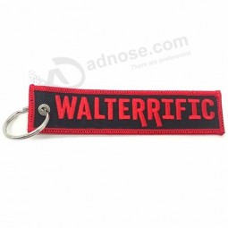 kundenspezifisches Fluglogo fertigte Stickerei keychain Umbau besonders an