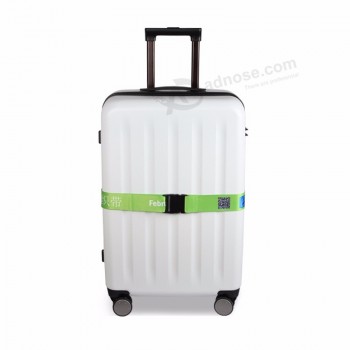 Cintura bagaglio logo eco-friendly in poliestere con fibbia staccabile