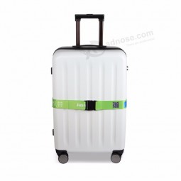 Eco Friendly Polyester Custom Logo Luggage Belt with Breakaway Buckle