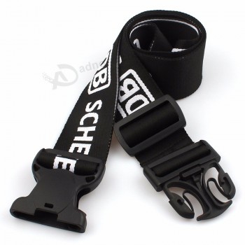 Custom Packing Tag Loop Spersonalised luggage straps Belt with Breakaway Hook