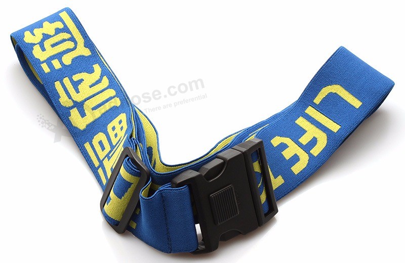 Tela tejida Logotipo personalizado Cinturón ajustable duradero con alta calidad