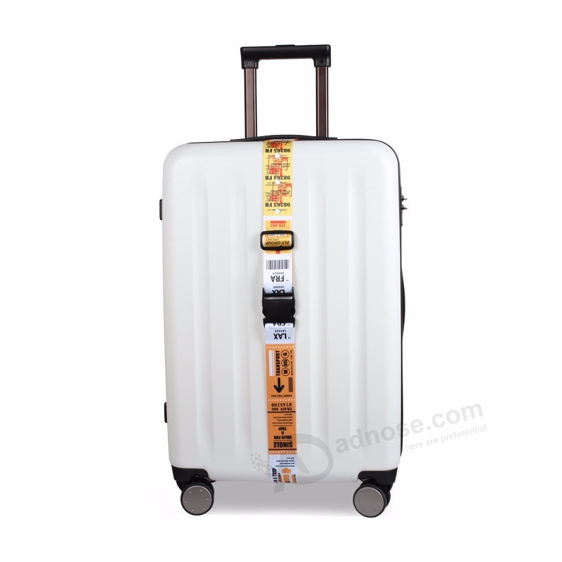 High quality Locking airport Polyester suitcase Strap baggage Backpack colorful Belt