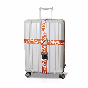 Hot sale Polyester custom Suitcase luggage Straps belt with Lock