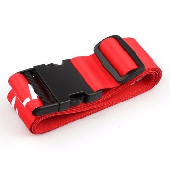Impression par sublimation Logo personnalisé Polyester Sangles à bagages personnalisées avec serrure en plastique